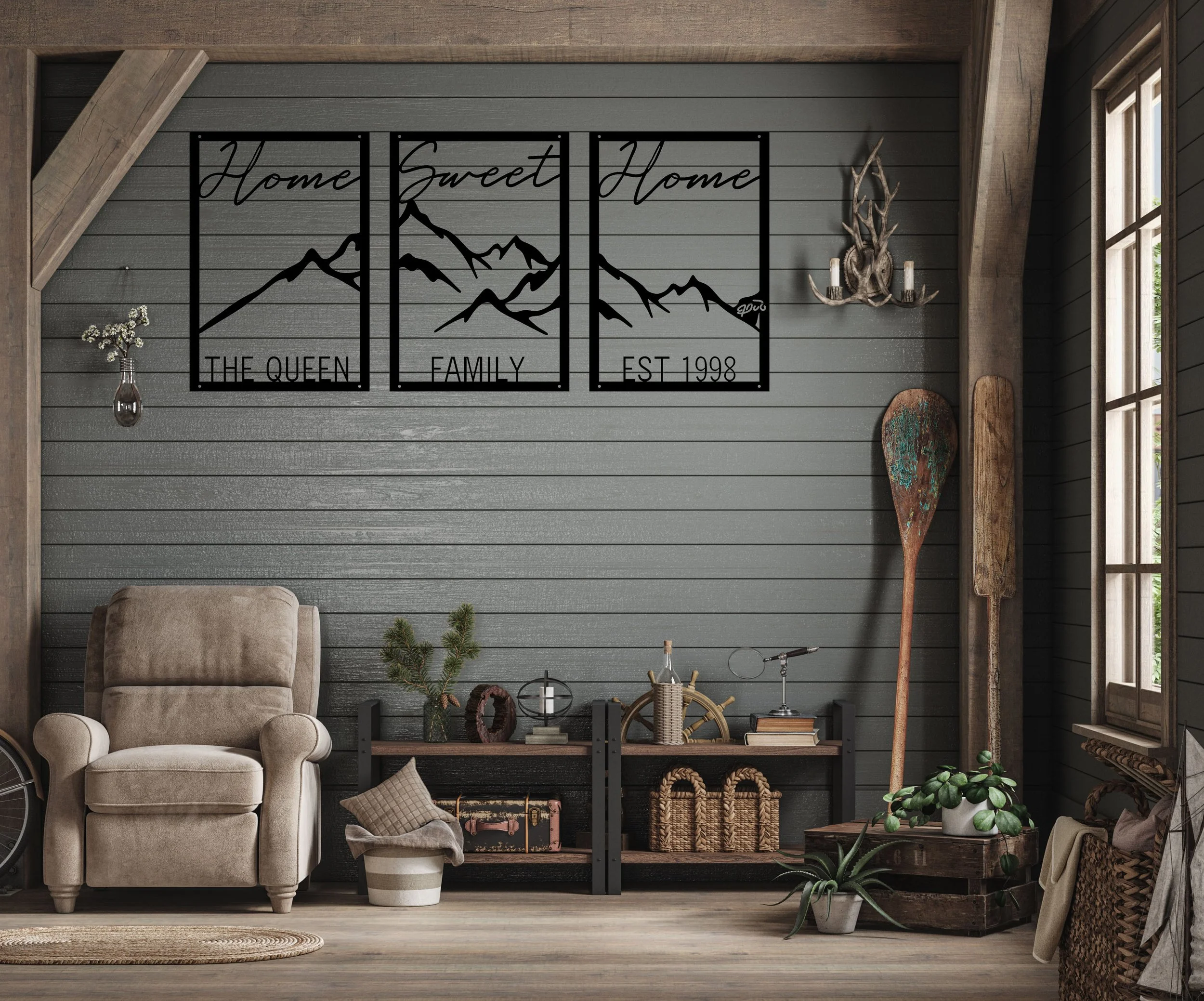 Sets of 3 Wall Art - Metal Wall Decor - J. Dub's Metalworks